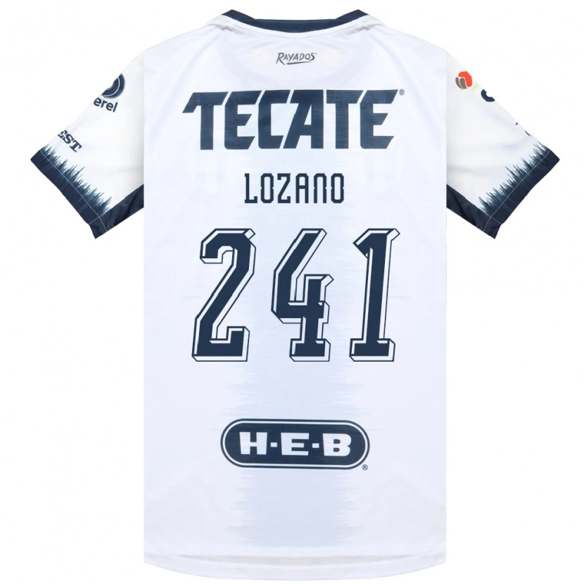 Danxen Women Ronald Lozano #241 White Ink Blue Red Away Jersey 2026/27 T-Shirt