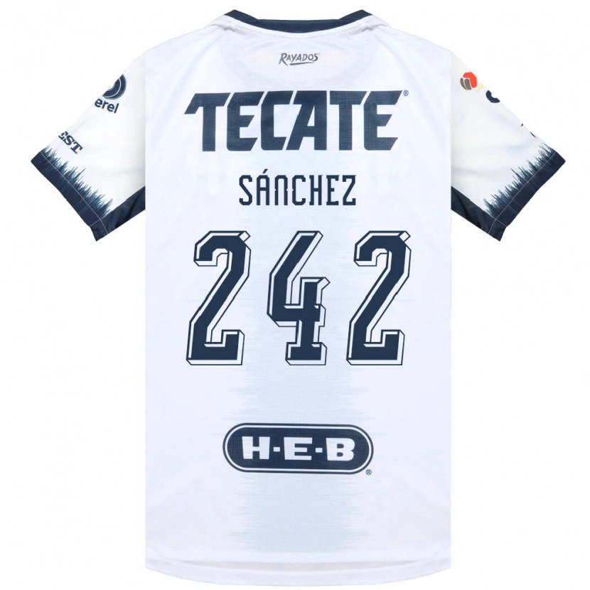 Danxen Women Jorge Sánchez #242 White Ink Blue Red Away Jersey 2026/27 T-Shirt