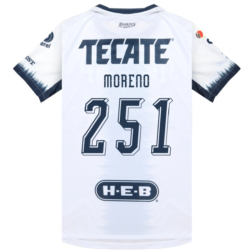 Danxen Women Josué Moreno #251 White Ink Blue Red Away Jersey 2026/27 T-Shirt