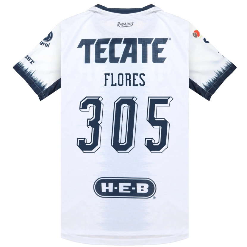 Danxen Women Santiago Flores #305 White Ink Blue Red Away Jersey 2026/27 T-Shirt