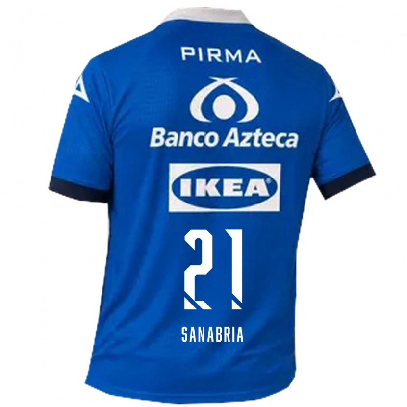 Danxen Women Sergio Sanabria #21 Blue White Away Jersey 2026/27 T-Shirt