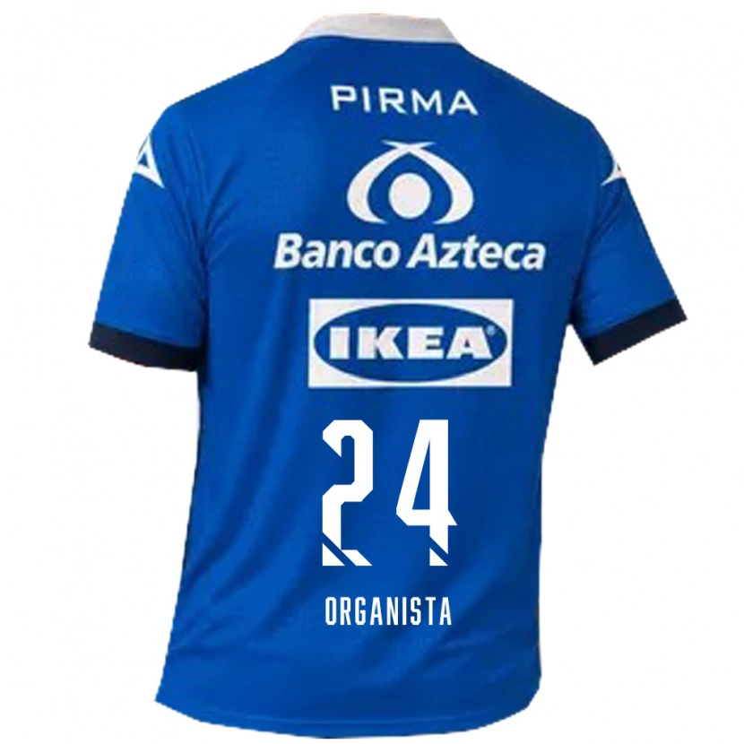 Danxen Women Alejandro Organista #24 Blue White Away Jersey 2026/27 T-Shirt