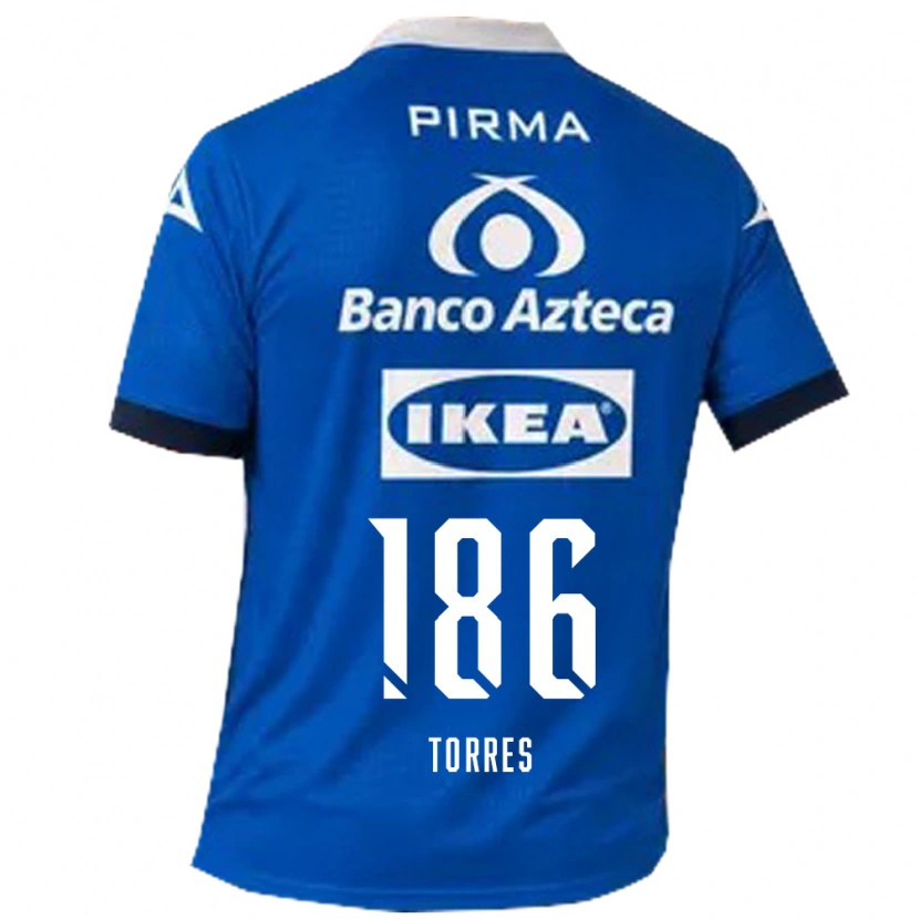 Danxen Women Cristopher Torres #186 Blue White Away Jersey 2026/27 T-Shirt