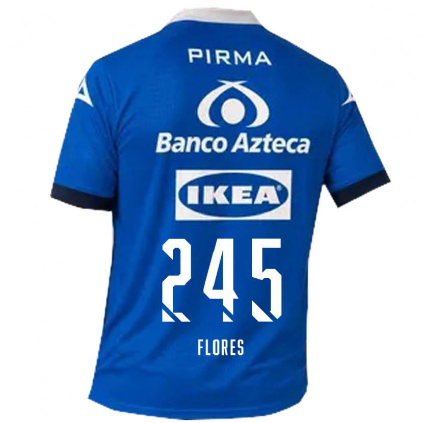 Danxen Women José Flores #245 Blue White Away Jersey 2026/27 T-Shirt