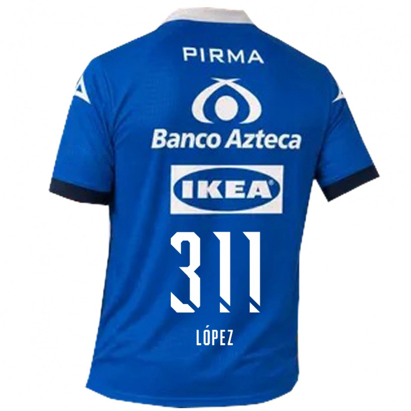 Danxen Women Aldo López #311 Blue White Away Jersey 2026/27 T-Shirt
