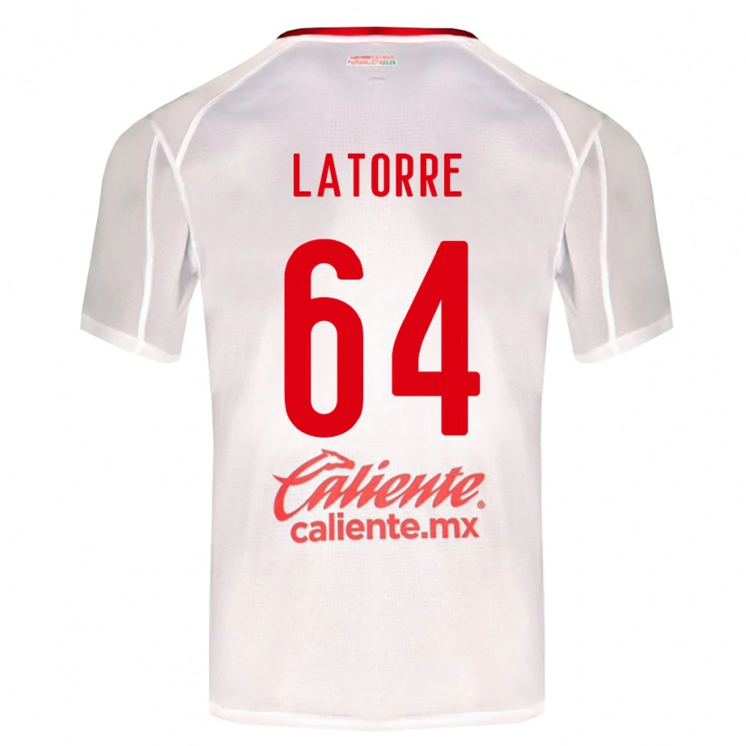 Danxen Women Diego Latorre #64 White Green Red Away Jersey 2026/27 T-Shirt