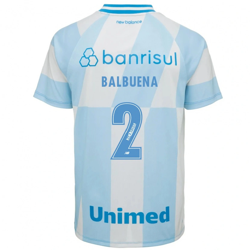 Danxen Women Fabián Balbuena #2 Light Blue White Away Jersey 2026/27 T-Shirt