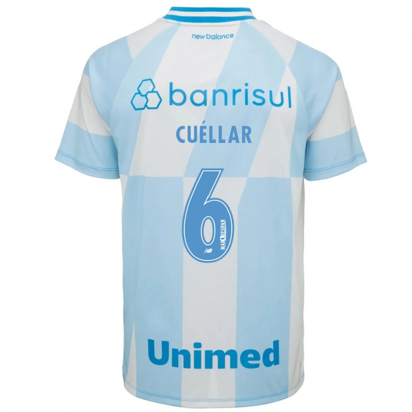 Danxen Women Gustavo Cuéllar #6 Light Blue White Away Jersey 2026/27 T-Shirt