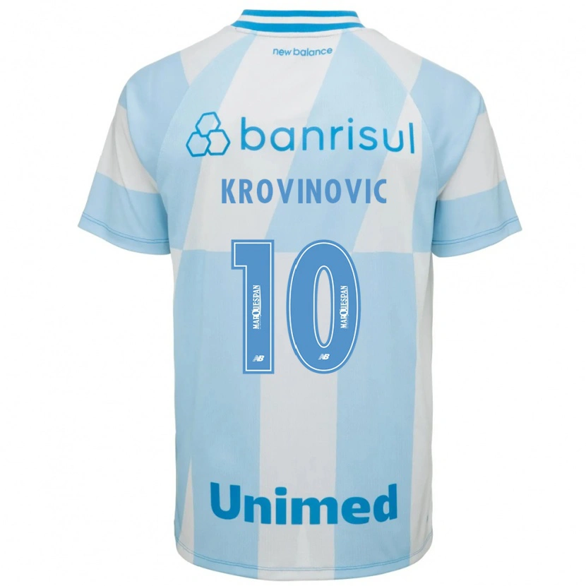 Danxen Women Filip Krovinovic #10 Light Blue White Away Jersey 2026/27 T-Shirt