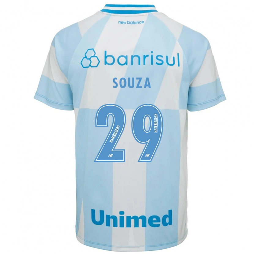 Danxen Women Diego Souza #29 Light Blue White Away Jersey 2026/27 T-Shirt