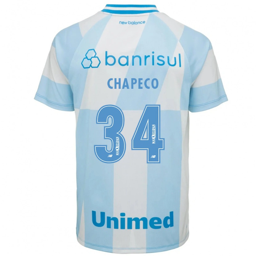 Danxen Women Gabriel Chapeco #34 Light Blue White Away Jersey 2026/27 T-Shirt