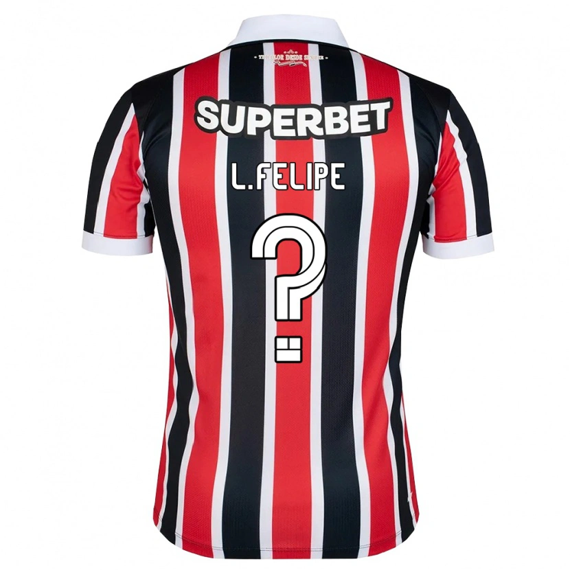 Danxen Women Luis Felipe #0 Red White Black Away Jersey 2026/27 T-Shirt