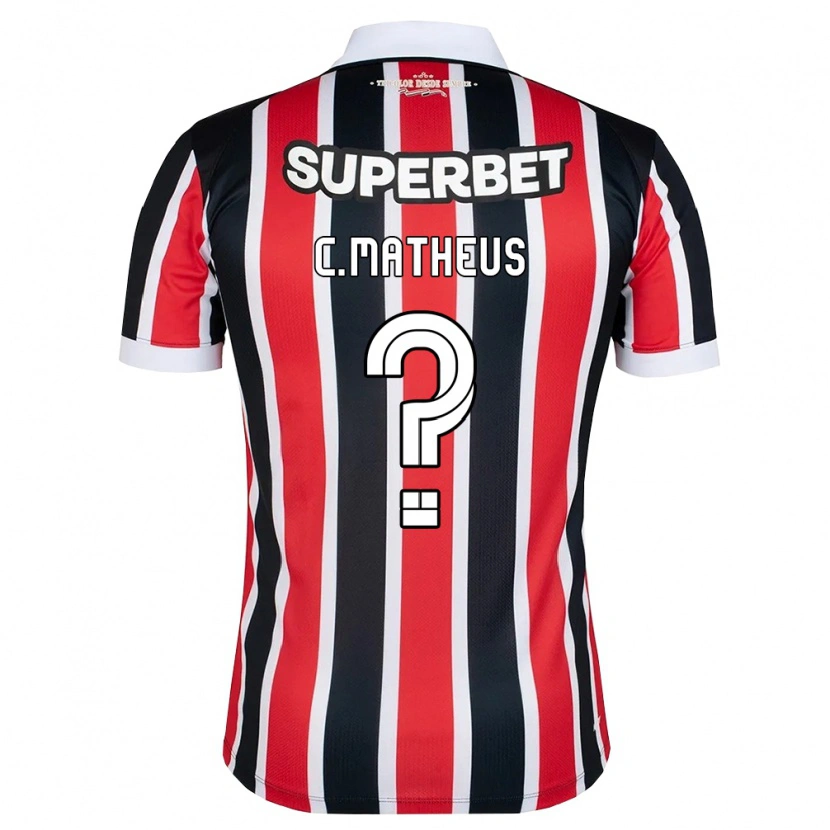 Danxen Women Caio Matheus #0 Red White Black Away Jersey 2026/27 T-Shirt