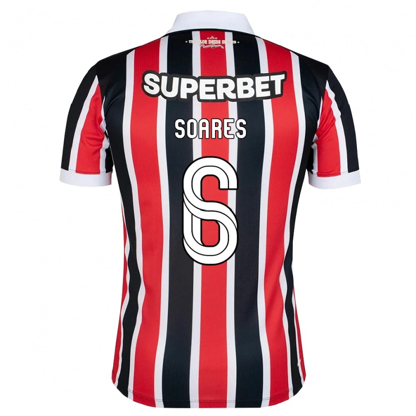 Danxen Women Jéssica Soares #6 Red White Black Away Jersey 2026/27 T-Shirt