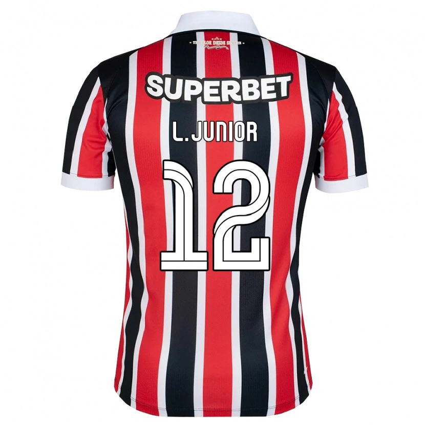 Danxen Women Luciano Anacleto Junior #12 Red White Black Away Jersey 2026/27 T-Shirt