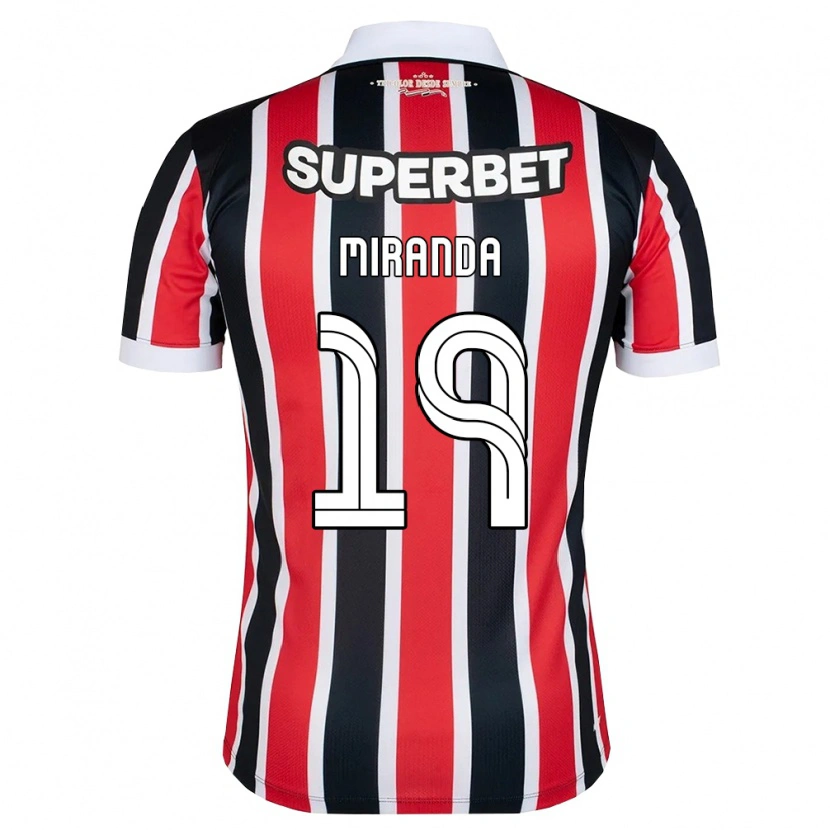 Danxen Women Gustavo Miranda #19 Red White Black Away Jersey 2026/27 T-Shirt