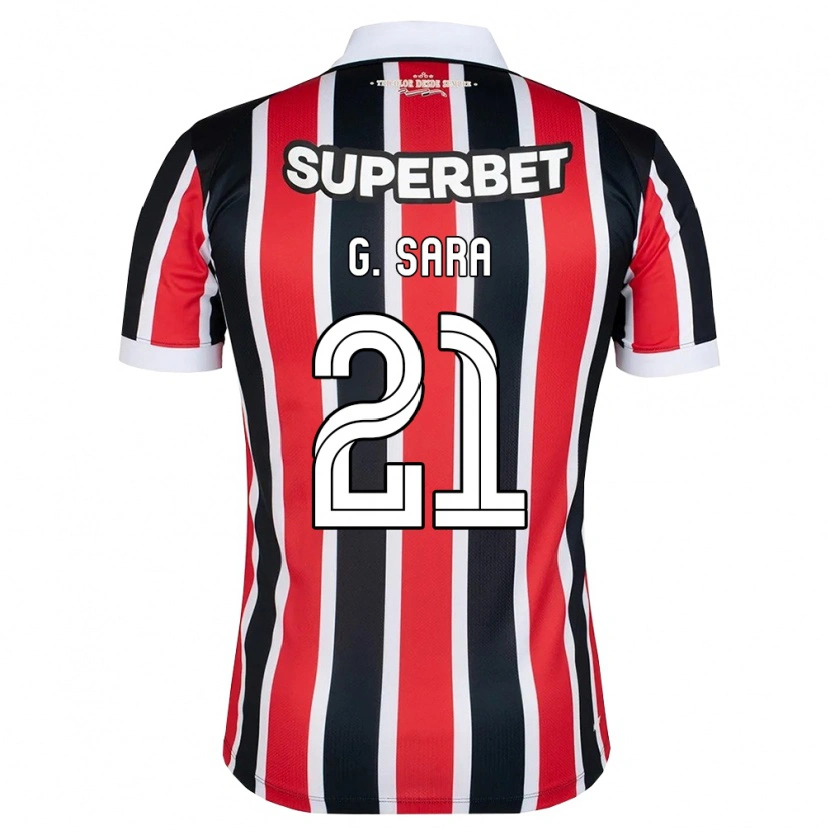 Danxen Women Gabriel Sara #21 Red White Black Away Jersey 2026/27 T-Shirt