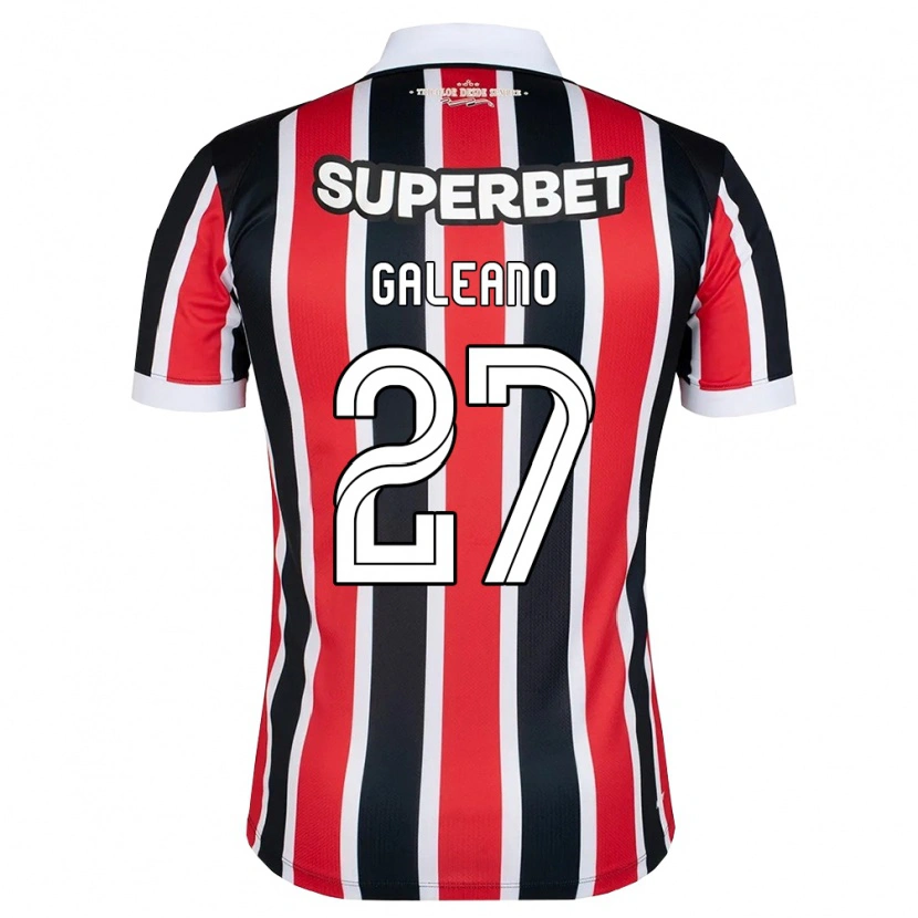 Danxen Women Antonio Galeano #27 Red White Black Away Jersey 2026/27 T-Shirt