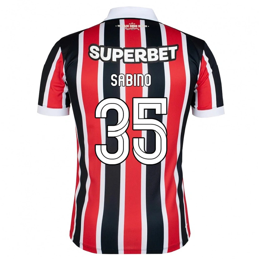 Danxen Women José Sabino Chagas Monteiro #35 Red White Black Away Jersey 2026/27 T-Shirt