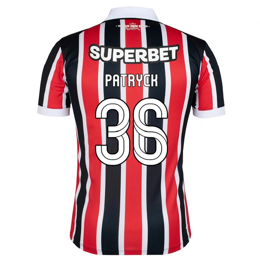 Danxen Women Patryck #36 Red White Black Away Jersey 2026/27 T-Shirt