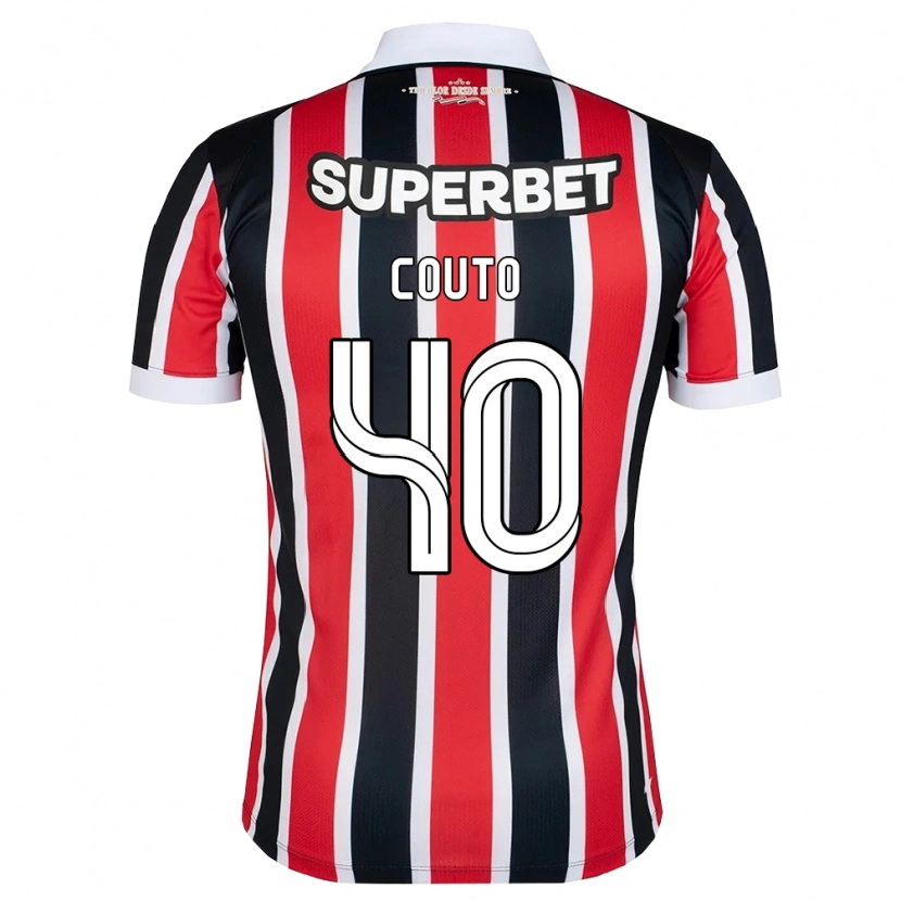 Danxen Women Thiago Couto #40 Red White Black Away Jersey 2026/27 T-Shirt