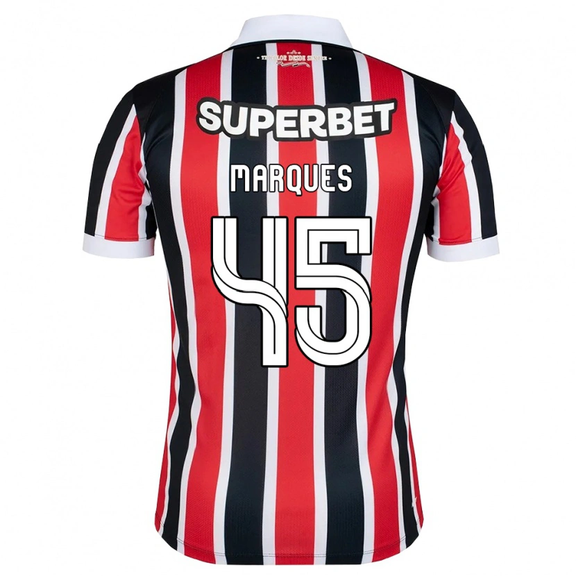 Danxen Women Lucca Marques Alencar #45 Red White Black Away Jersey 2026/27 T-Shirt