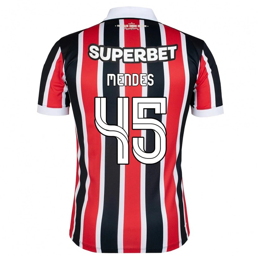 Danxen Women Nathan Mendes #45 Red White Black Away Jersey 2026/27 T-Shirt