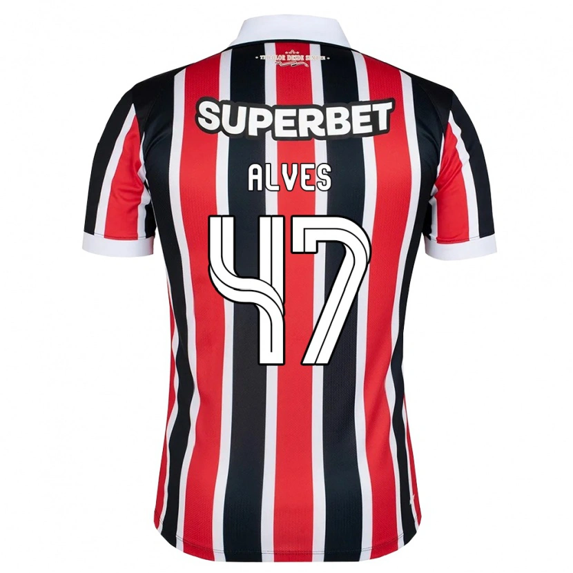 Danxen Women Matheus Alves #47 Red White Black Away Jersey 2026/27 T-Shirt