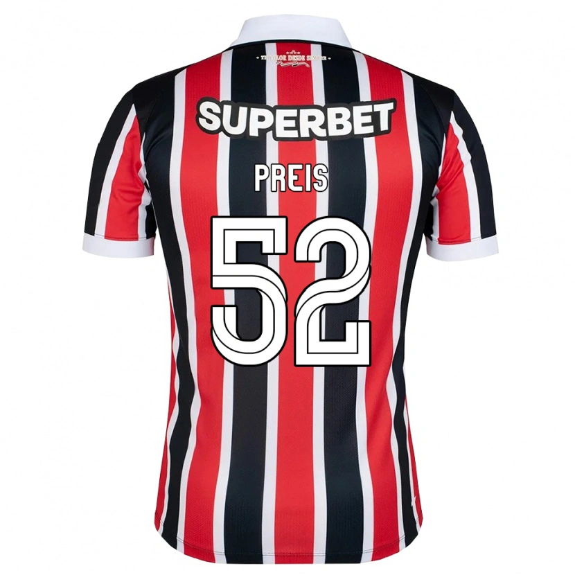 Danxen Women Felipe Preis #52 Red White Black Away Jersey 2026/27 T-Shirt