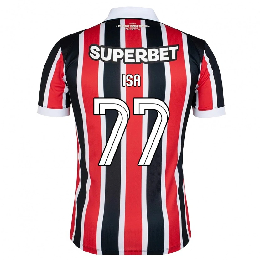 Danxen Women Isa #77 Red White Black Away Jersey 2026/27 T-Shirt