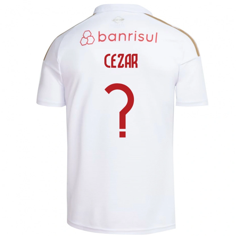 Danxen Women Julio Cezar #0 White Red Away Jersey 2026/27 T-Shirt