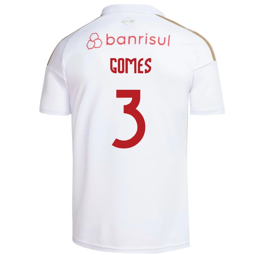 Danxen Women Igor Gomes #3 White Red Away Jersey 2026/27 T-Shirt