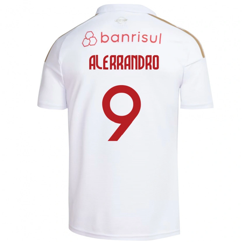 Danxen Women Alerrandro Barra Mansa Realino De Souza #9 White Red Away Jersey 2026/27 T-Shirt