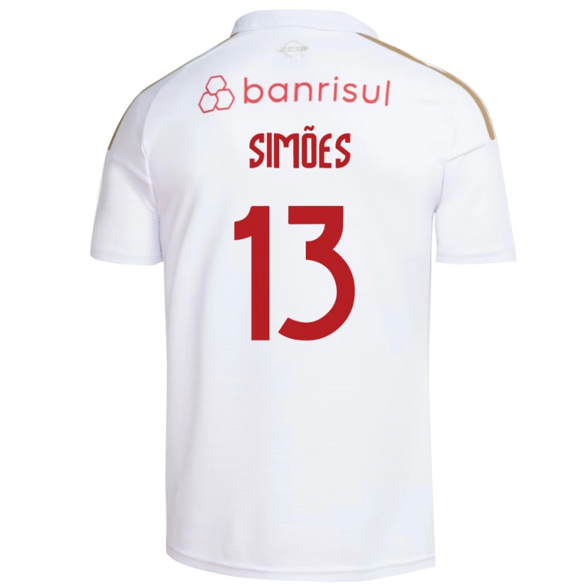 Danxen Women Arthur Simões #13 White Red Away Jersey 2026/27 T-Shirt
