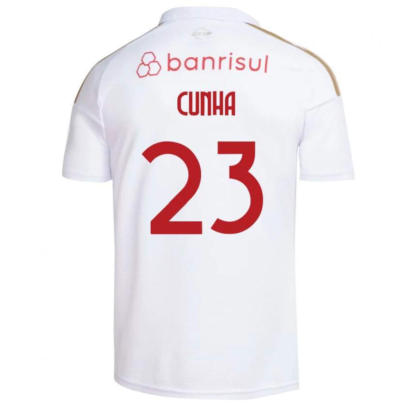 Danxen Women Matheus Cunha #23 White Red Away Jersey 2026/27 T-Shirt