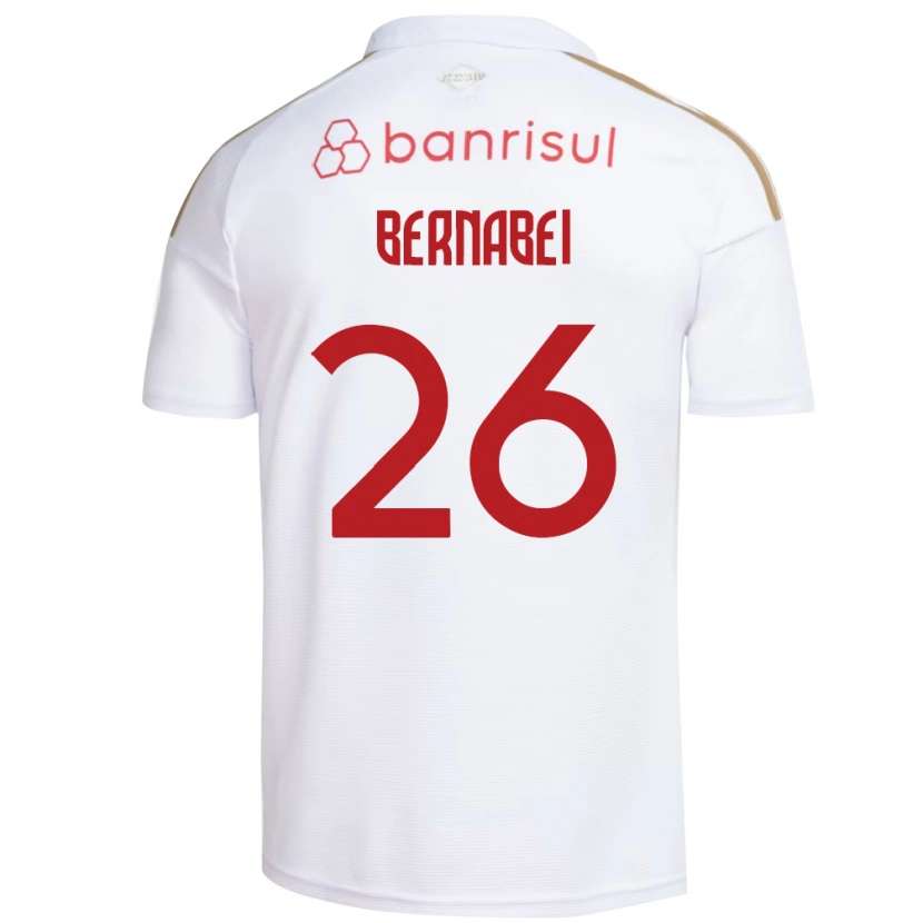Danxen Women Alexandro Bernabei #26 White Red Away Jersey 2026/27 T-Shirt