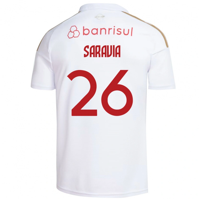 Danxen Women Saravia #26 White Red Away Jersey 2026/27 T-Shirt