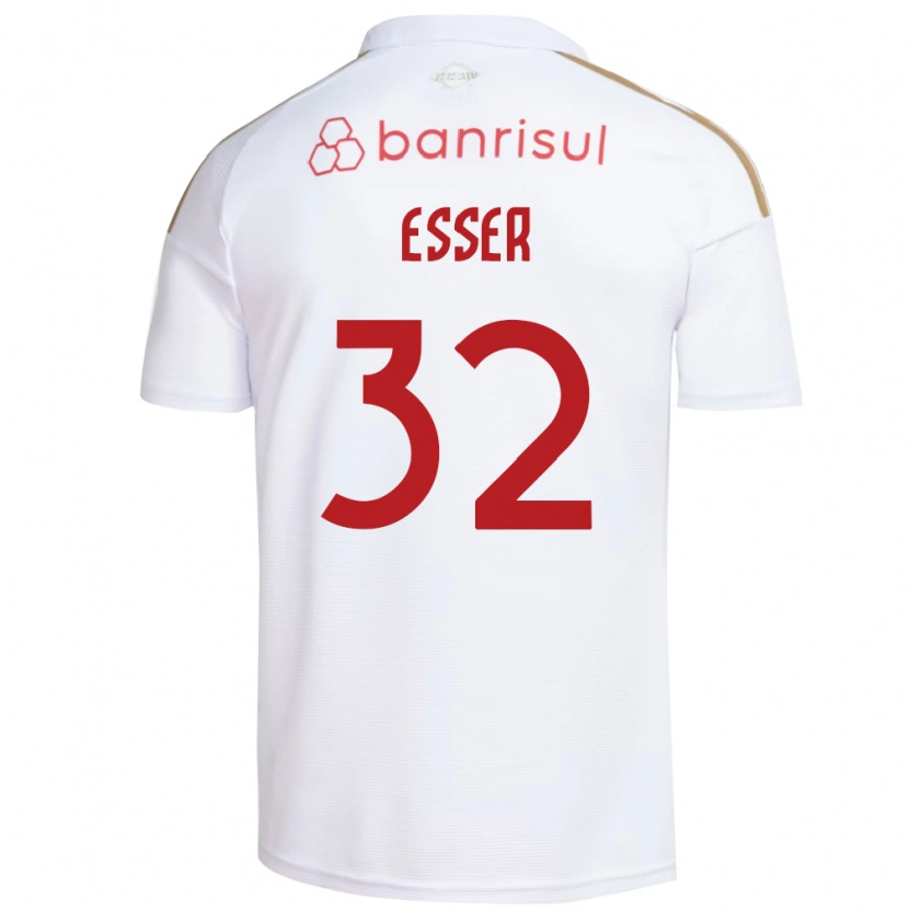 Danxen Women Diego Esser #32 White Red Away Jersey 2026/27 T-Shirt
