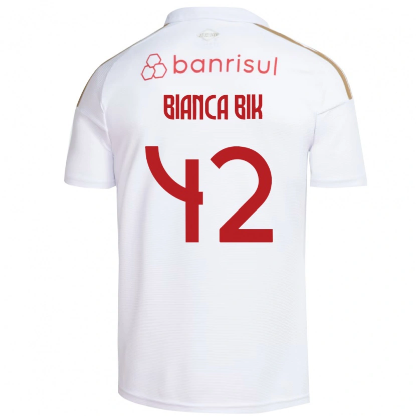Danxen Women Bianca Bik #42 White Red Away Jersey 2026/27 T-Shirt