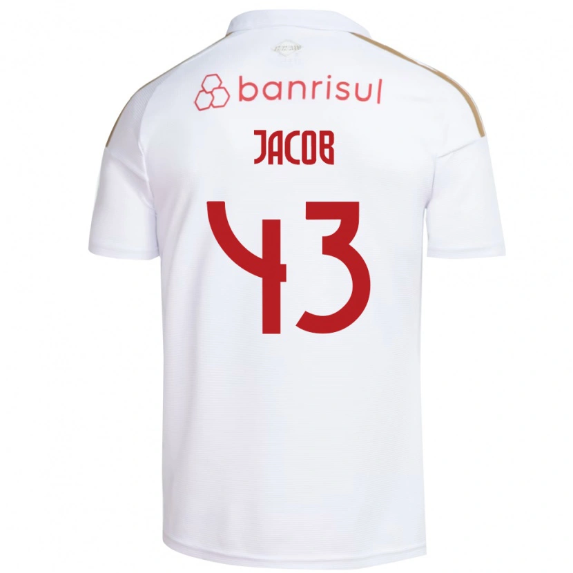 Danxen Women Bernardo Jacob #43 White Red Away Jersey 2026/27 T-Shirt