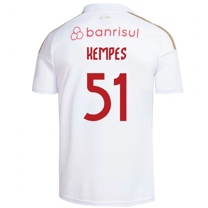 Danxen Women João Gabriel Kempes Gonçalves #51 White Red Away Jersey 2026/27 T-Shirt