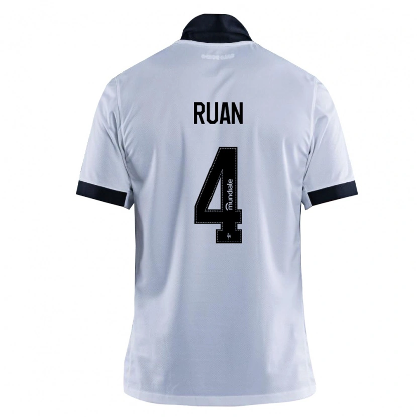 Danxen Women Ruan Tressoldi Netto #4 Black White Away Jersey 2026/27 T-Shirt