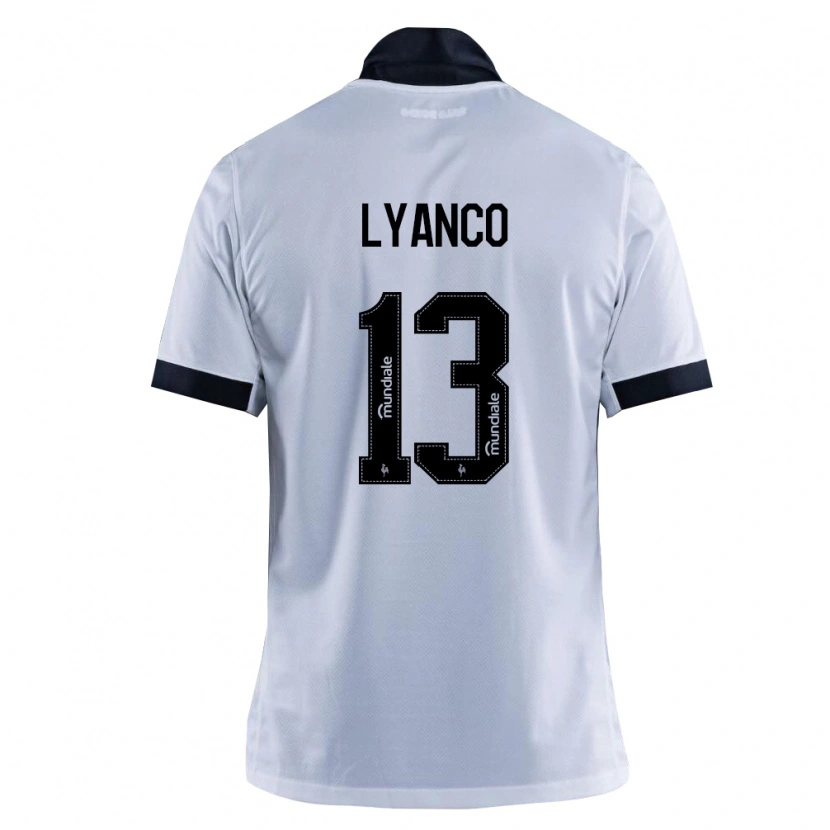 Danxen Women Lyanco Evangelista Silveira Neves Vojnović #13 Black White Away Jersey 2026/27 T-Shirt