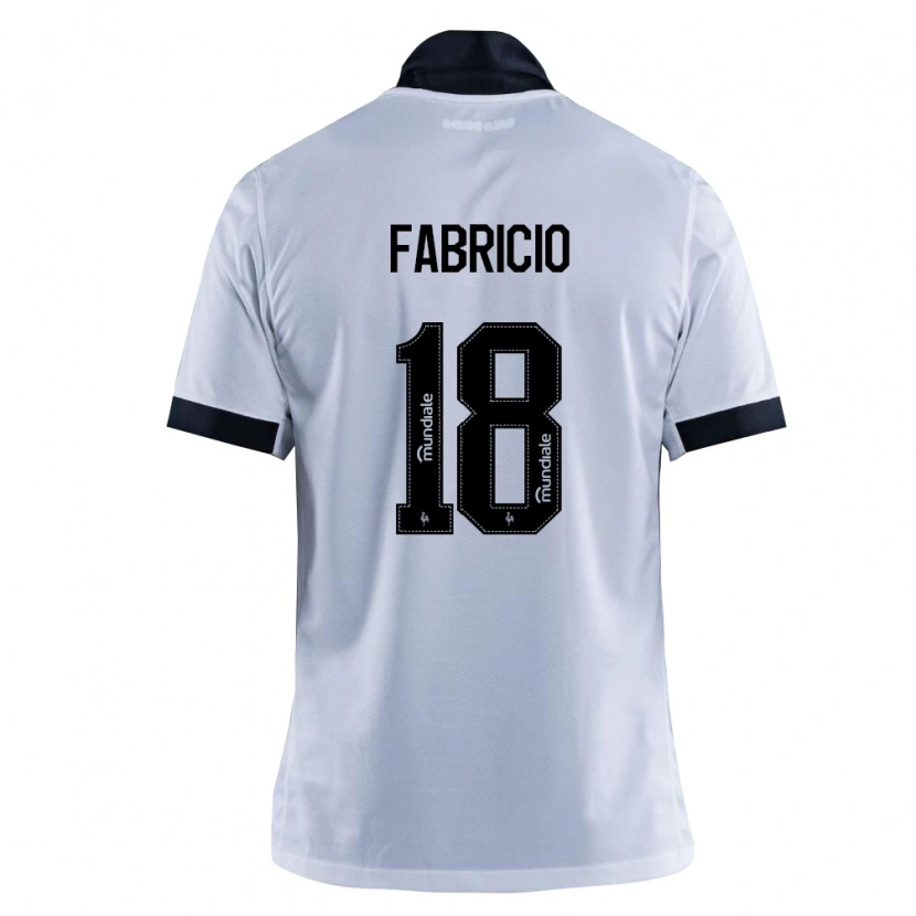 Danxen Women Fabricio Eduardo Da Costa Melo #18 Black White Away Jersey 2026/27 T-Shirt