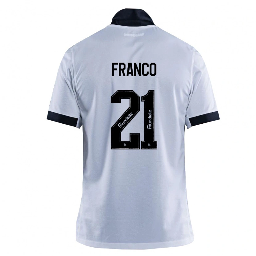 Danxen Women Alan Franco #21 Black White Away Jersey 2026/27 T-Shirt