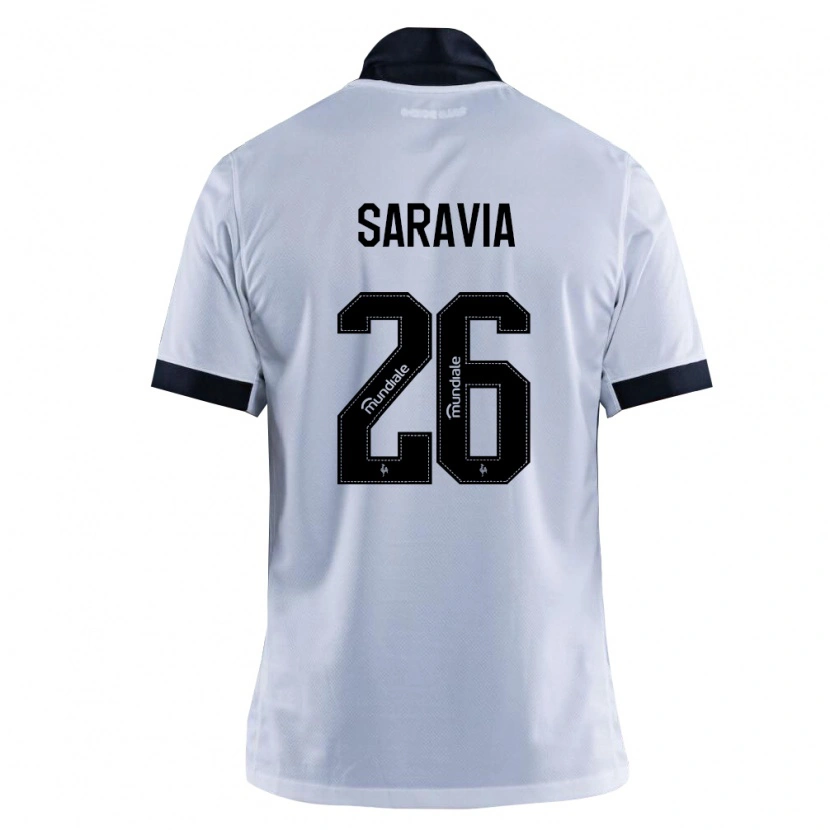 Danxen Women Renzo Saravia #26 Black White Away Jersey 2026/27 T-Shirt