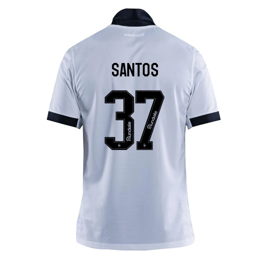 Danxen Women Junior Santos #37 Black White Away Jersey 2026/27 T-Shirt