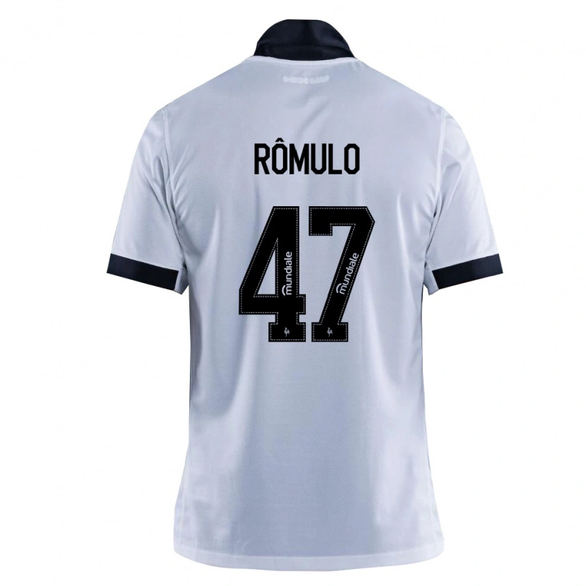 Danxen Women Rômulo Helberte Pereira Júnior #47 Black White Away Jersey 2026/27 T-Shirt