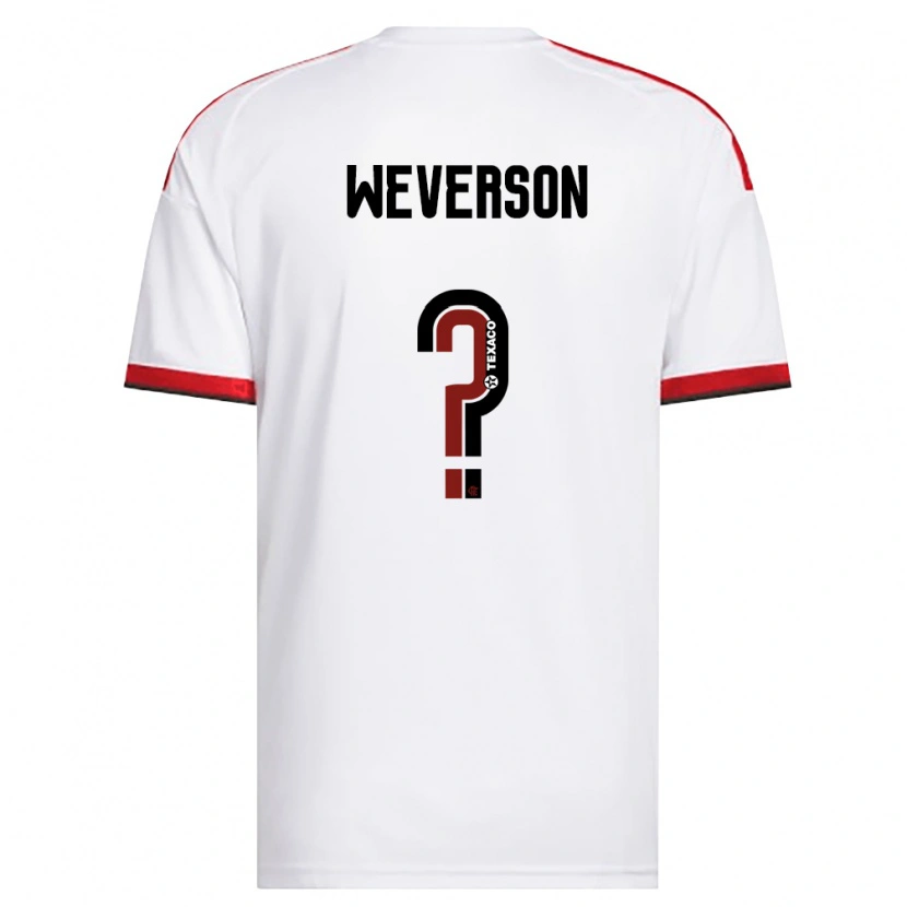 Danxen Women Weverson Guilherme Mendes Da Silva De Amorim Moreira #0 White Red Black Away Jersey 2026/27 T-Shirt