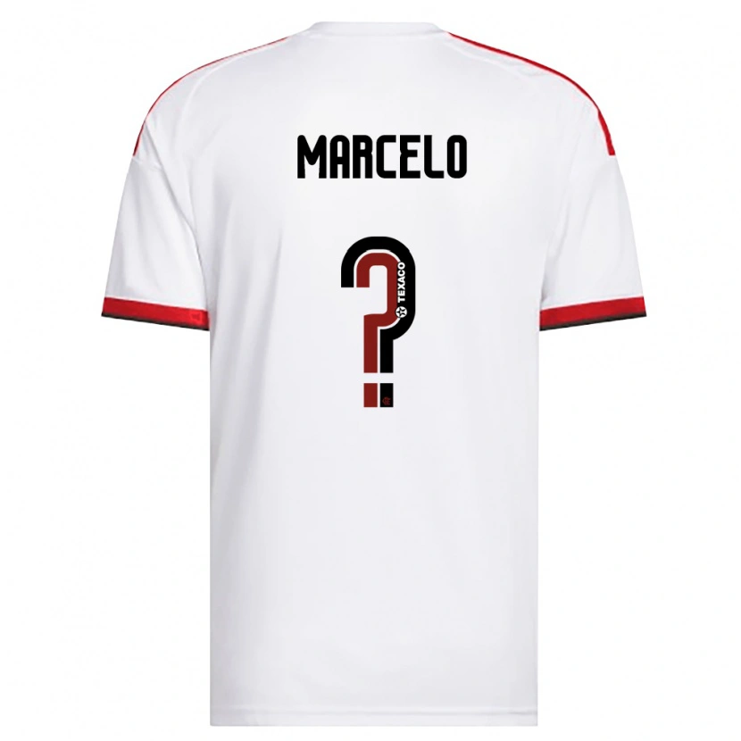 Danxen Women Marcelo Portela Parada De Pret #0 White Red Black Away Jersey 2026/27 T-Shirt